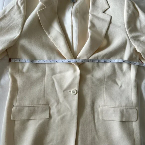 Vintage Pendleton 100% Virgin Wool Blazer - Winter White - Picture 7 of 16